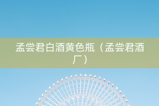 孟尝君白酒黄色瓶（孟尝君酒厂）
