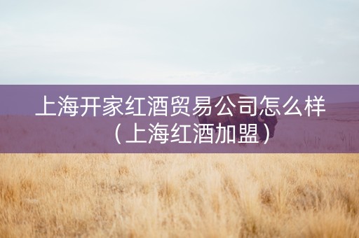 上海开家红酒贸易公司怎么样（上海红酒加盟）