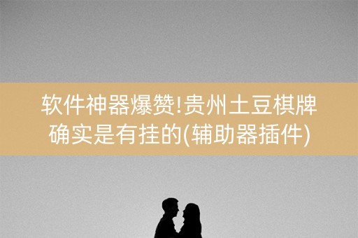 软件神器爆赞!贵州土豆棋牌确实是有挂的(辅助器插件)