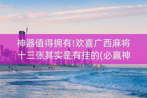 神器值得拥有!欢喜广西麻将十三张其实是有挂的(必赢神器辅助器)