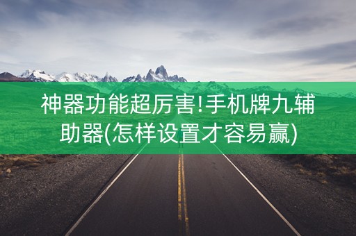 神器功能超厉害!手机牌九辅助器(怎样设置才容易赢)