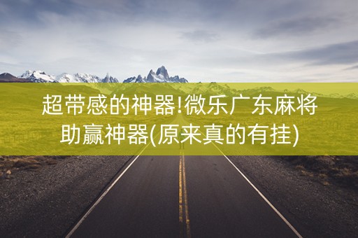 超带感的神器!微乐广东麻将助赢神器(原来真的有挂)