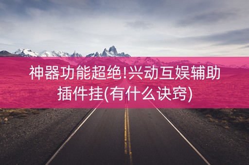 神器功能超绝!兴动互娱辅助插件挂(有什么诀窍)