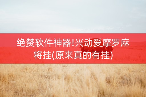 绝赞软件神器!兴动爱摩罗麻将挂(原来真的有挂)