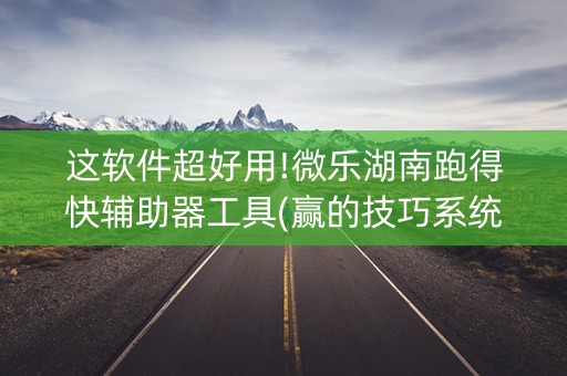 这软件超好用!微乐湖南跑得快辅助器工具(赢的技巧系统规律)