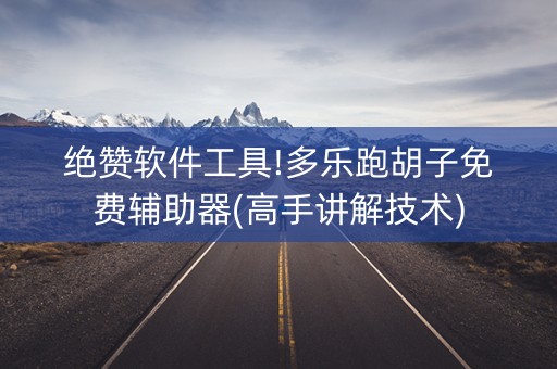 绝赞软件工具!多乐跑胡子免费辅助器(高手讲解技术)