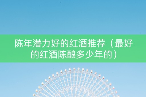 陈年潜力好的红酒推荐（最好的红酒陈酿多少年的）