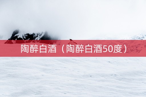 陶醉白酒（陶醉白酒50度）