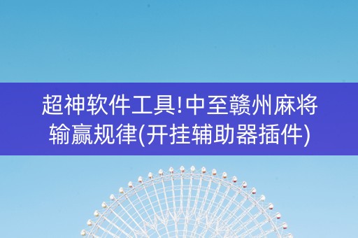 超神软件工具!中至赣州麻将输赢规律(开挂辅助器插件)