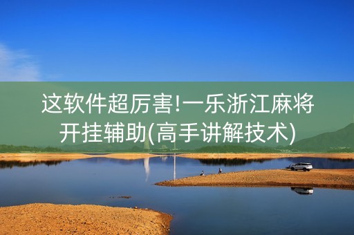 这软件超厉害!一乐浙江麻将开挂辅助(高手讲解技术)