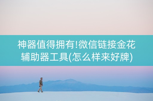 神器值得拥有!微信链接金花辅助器工具(怎么样来好牌)
