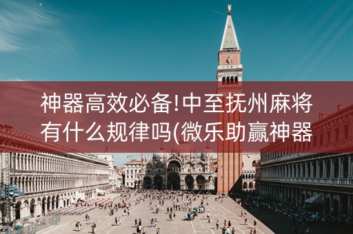 神器高效必备!中至抚州麻将有什么规律吗(微乐助赢神器)