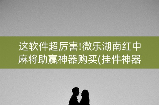 这软件超厉害!微乐湖南红中麻将助赢神器购买(挂件神器)