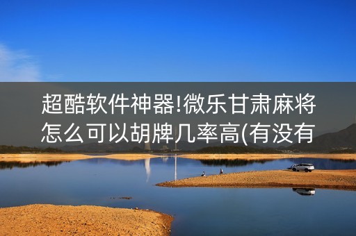 超酷软件神器!微乐甘肃麻将怎么可以胡牌几率高(有没有猫腻)