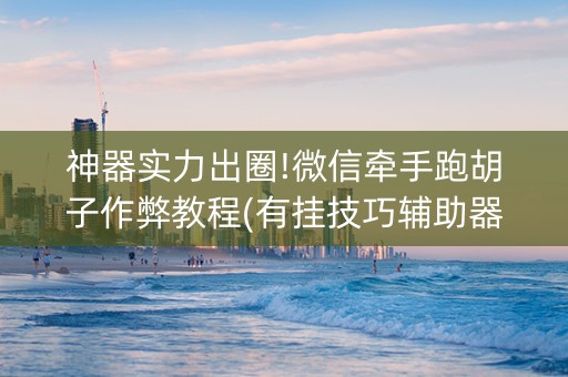神器实力出圈!微信牵手跑胡子作弊教程(有挂技巧辅助器)