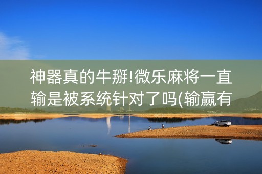 神器真的牛掰!微乐麻将一直输是被系统针对了吗(输赢有什么规律)