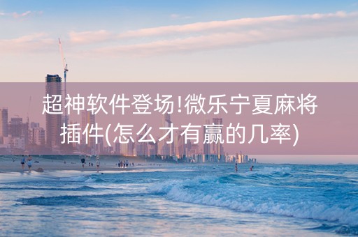 超神软件登场!微乐宁夏麻将插件(怎么才有赢的几率)