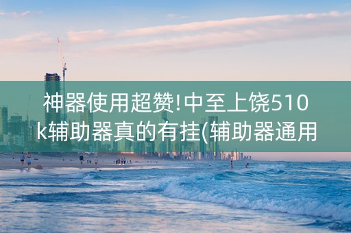 神器使用超赞!中至上饶510k辅助器真的有挂(辅助器通用版)