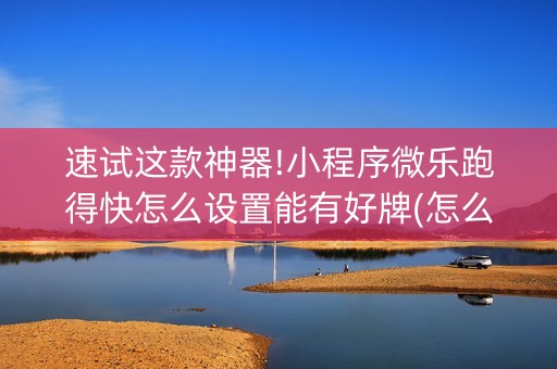 速试这款神器!小程序微乐跑得快怎么设置能有好牌(怎么才能赢得多)