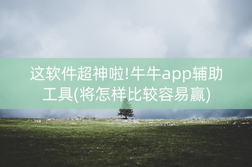 这软件超神啦!牛牛app辅助工具(将怎样比较容易赢)