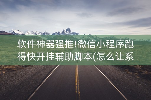 软件神器强推!微信小程序跑得快开挂辅助脚本(怎么让系统给你发好牌)