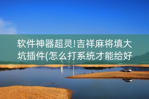 软件神器超灵!吉祥麻将填大坑插件(怎么打系统才能给好牌)