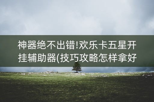 神器绝不出错!欢乐卡五星开挂辅助器(技巧攻略怎样拿好牌)