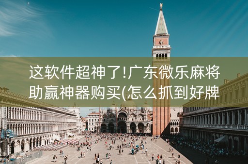 这软件超神了!广东微乐麻将助赢神器购买(怎么抓到好牌)