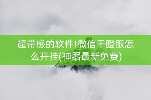 超带感的软件!微信干瞪眼怎么开挂(神器最新免费)