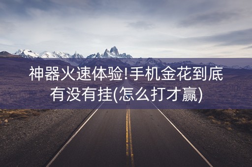 神器火速体验!手机金花到底有没有挂(怎么打才赢)