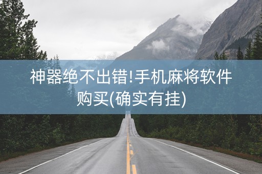 神器绝不出错!手机麻将软件购买(确实有挂)