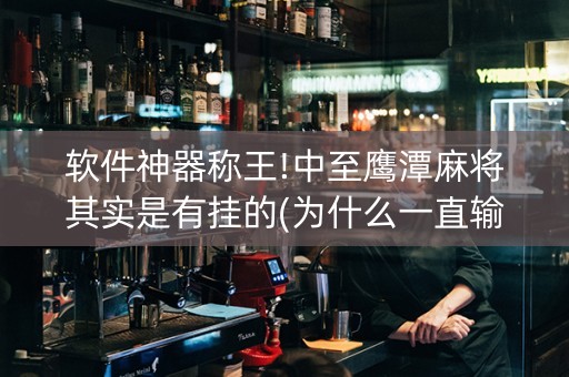 软件神器称王!中至鹰潭麻将其实是有挂的(为什么一直输)