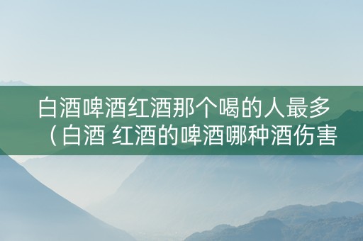 白酒啤酒红酒那个喝的人最多（白酒 红酒的啤酒哪种酒伤害小）