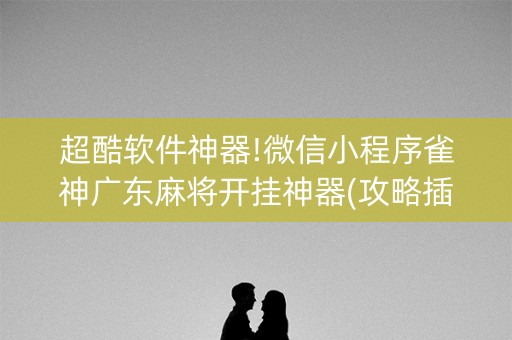 超酷软件神器!微信小程序雀神广东麻将开挂神器(攻略插件)