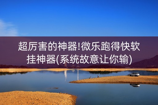 超厉害的神器!微乐跑得快软挂神器(系统故意让你输)