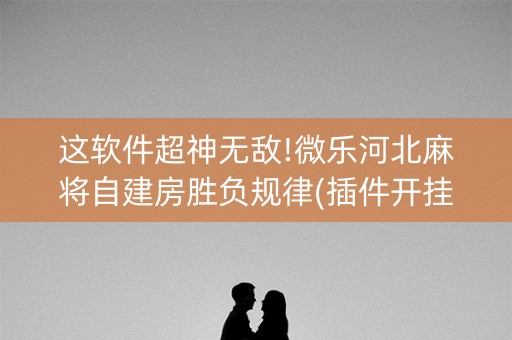 这软件超神无敌!微乐河北麻将自建房胜负规律(插件开挂免费AI)