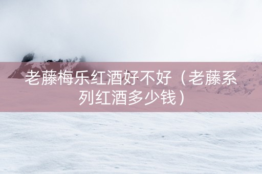 老藤梅乐红酒好不好(老藤系列红酒多少钱) 老藤梅乐红酒好不好(老藤系列红酒多少钱)
