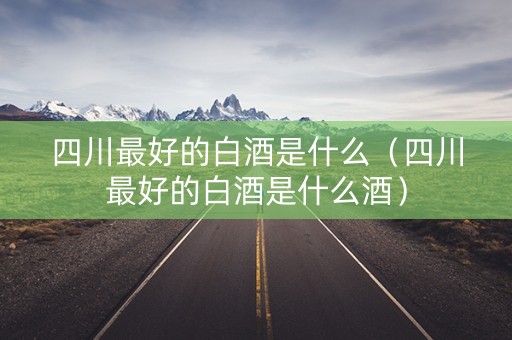 四川最好的白酒是什么（四川最好的白酒是什么酒）