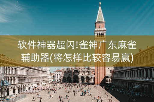 软件神器超闪!雀神广东麻雀辅助器(将怎样比较容易赢)