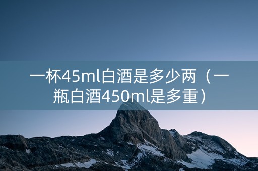 一杯45ml白酒是多少两（一瓶白酒450ml是多重）