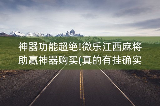 神器功能超绝!微乐江西麻将助赢神器购买(真的有挂确实有挂)