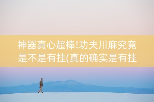 神器真心超棒!功夫川麻究竟是不是有挂(真的确实是有挂)