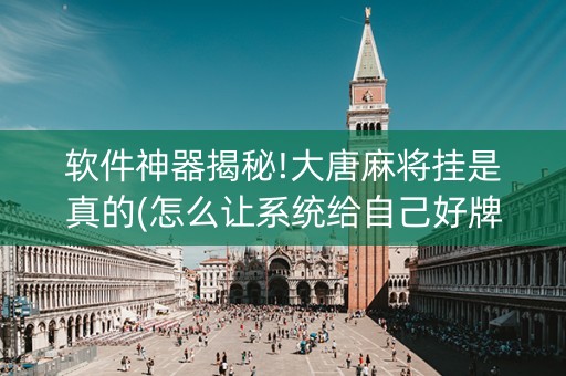 软件神器揭秘!大唐麻将挂是真的(怎么让系统给自己好牌)