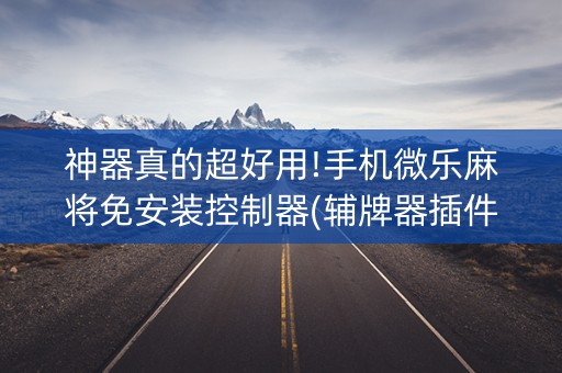 神器真的超好用!手机微乐麻将免安装控制器(辅牌器插件购买)