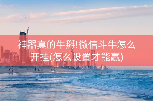 神器真的牛掰!微信斗牛怎么开挂(怎么设置才能赢)