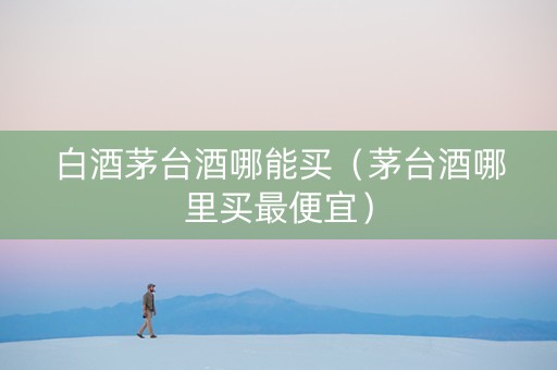 白酒茅台酒哪能买（茅台酒哪里买最便宜）