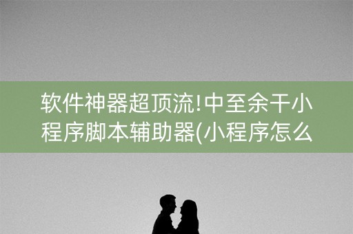 软件神器超顶流!中至余干小程序脚本辅助器(小程序怎么才会赢)