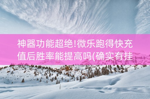 神器功能超绝!微乐跑得快充值后胜率能提高吗(确实有挂吗)
