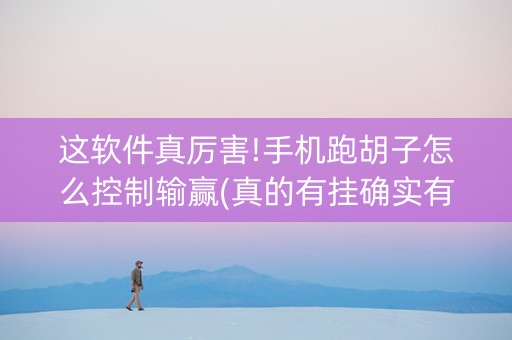 这软件真厉害!手机跑胡子怎么控制输赢(真的有挂确实有挂)