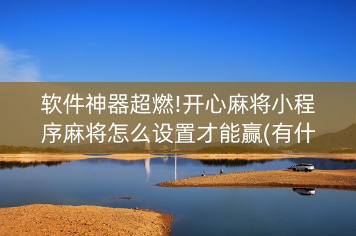软件神器超燃!开心麻将小程序麻将怎么设置才能赢(有什么能赢的方法)